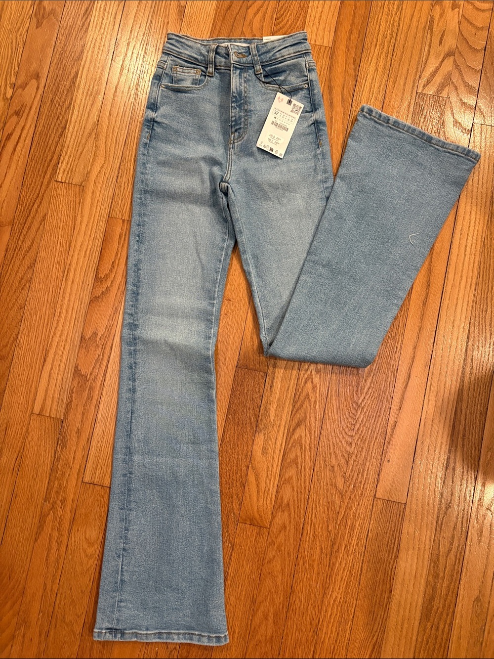 Zara Light Blue Flare Jeans